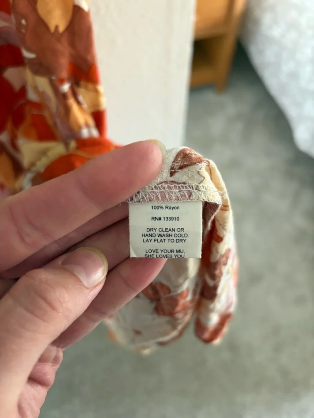 Show Me Your Mumu Orange Pink Cream Floral Tiered Dress - Picture 7 of 11